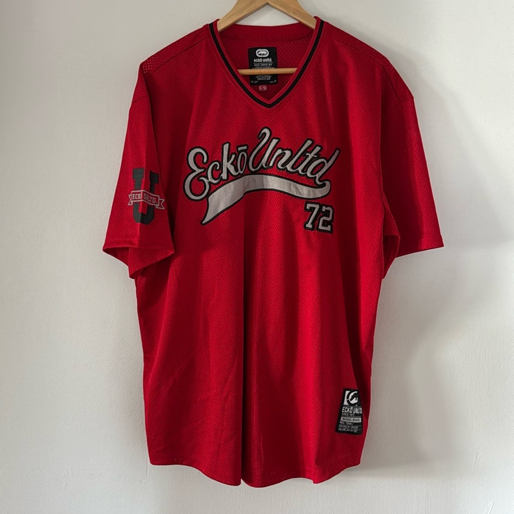 Vintage Y2K Ecko Unltd Jersey / T-Shirt / Mesh / XL